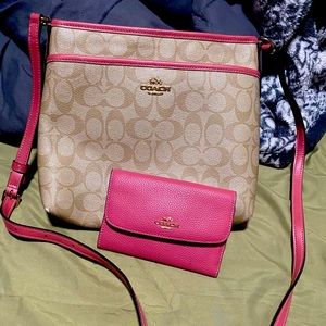 Coach crossbody with matching wallet